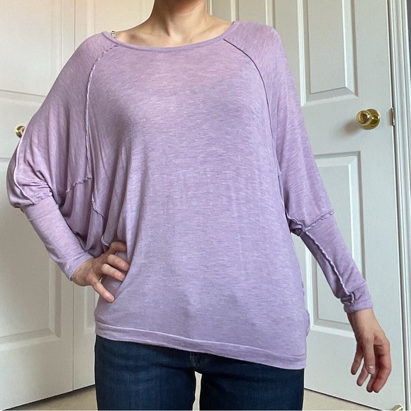🆕 Naked Zebra Lavender Oversized Long-Sleeved Top - Picture 4 of 14